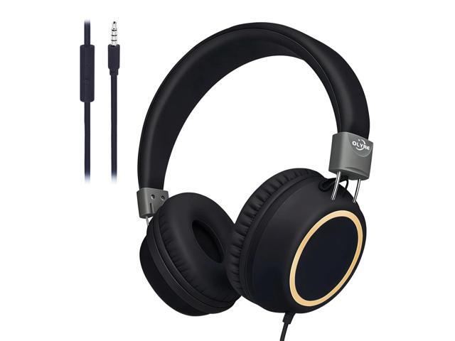 Kids Foldable Headphones, Toddler Headphones with Cord for School Plane Travel, Lightweight Stereo Wired Children Earphones with HD Mic for Boys...