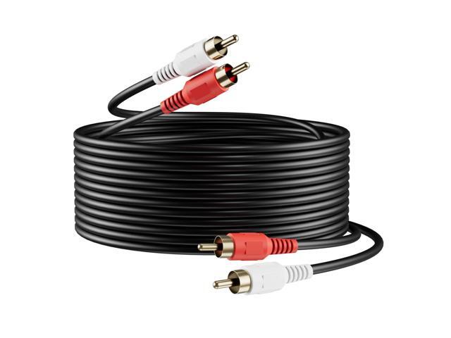 Cable 30ft, 2RCA Male to 2RCA Male, Audio Stereo Subwoofer Cable [Hi-Fi Sound] Auxiliary Audio Cord for Home Theater, HDTV, Amplifiers, Hi-Fi...
