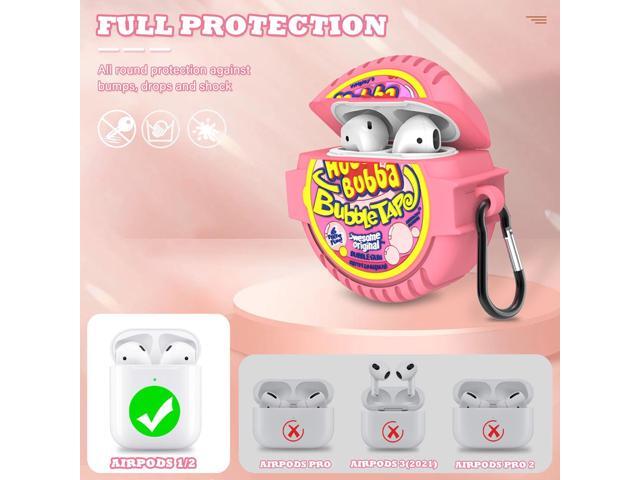 Cute Cases for Airpod 2/1 with Cleaner kit, 3D Kawaii Silicone Airpod Case Cartoon Food Funny Protective Cover Accessories for Charging Case for...