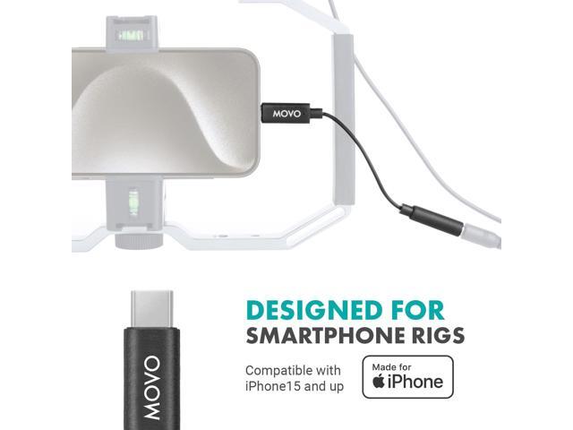 Female 3.5mm TRRS Microphone Adapter Cable to USB-C Connector Dongle Compatible with Smartphones and Tablets - Optimized for Microphones/Pro Audio