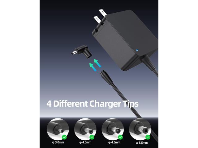65W Charger Compatible with Laptop, Replacement for 15 16 17 14, Flip 15 14, Go 15 14 12, S14 S15 S13, Fit for Notebook Computer Power Cord