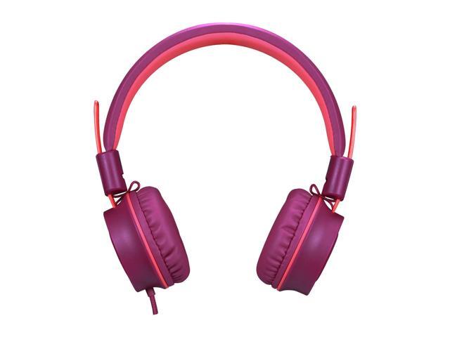 Kids Headphones K33 Foldable Stereo Tangle-Free 5ft Long Cord 3.5mm Jack Plug in Wired On-Ear Headset for...