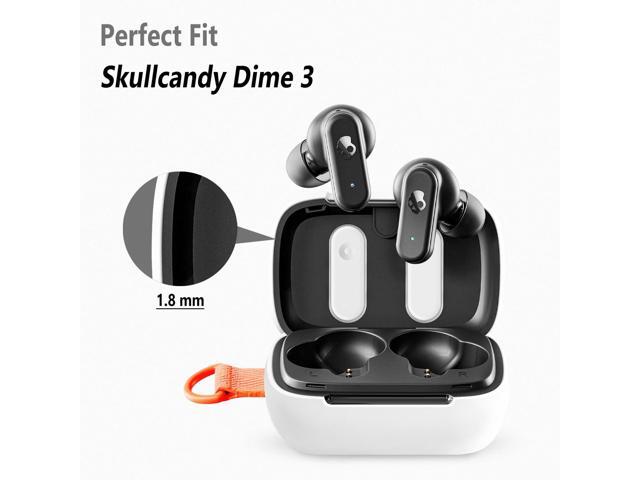 Silicone Case for Dime 3, Protective Cover with Carabiner (White)