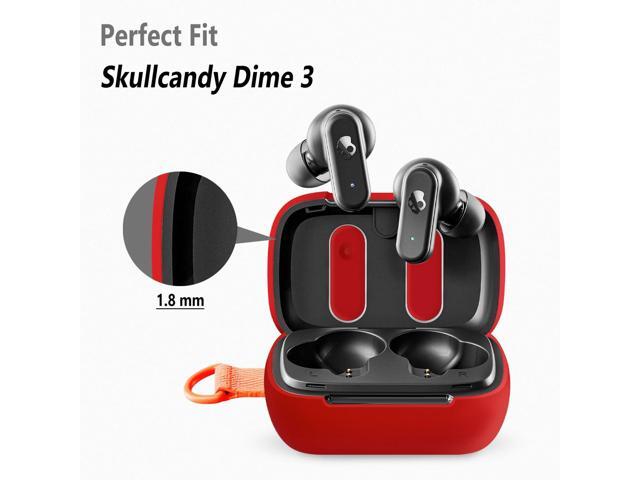 Silicone Case for Dime 3, Protective Cover with Carabiner (Red)