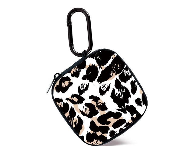 Earbud Case, Headphone Organizer Earbud Storage Bag, Hard EVA Shockproof Cover Carrying Case with Carabiner Clip