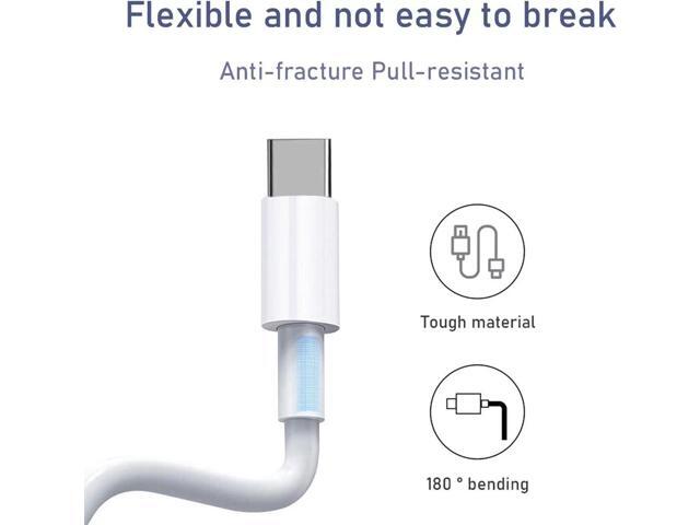 Dual USB C Headphone and Charger Adapter, Dual USB C AUX + Charger Dongle Splitter Adapter Compatible with iPhone Support Call + Charging (2Pack)