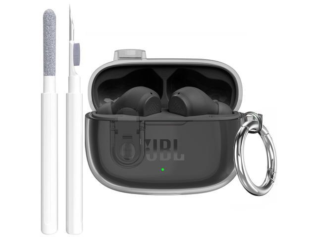 Compatible with Vibe 200TWS/Vibe Beam /Beam 2 Case Cover Clear Lock Clip with Cleaner Kit, Transparent TPU Protective Cover Men Women with...