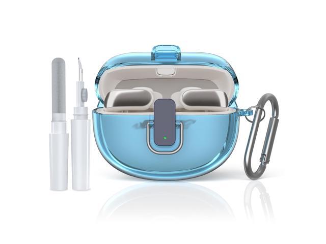 [Secure Lock] for Ultra Open Earbuds Case(2024), Clear TPU Shockproof Protective Cover for Open Ear Wireless Earbuds Accessories with Cleaning Kit...