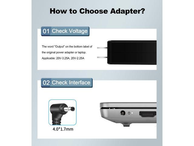 65W Laptop Charger Compatible with ideaPad 3 330-14 330-15 330-17 330s-14 330s-15 S340 S145 S540 100s 110 310 320 510s V14 V15 Flex 5 14 15 14IWL...