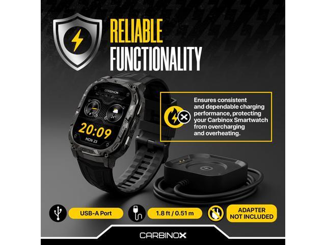 USB Charger Compatible for Smartwatch - Fast Charging Speed, Sleek Design, Reliable Functionality (Vortex)