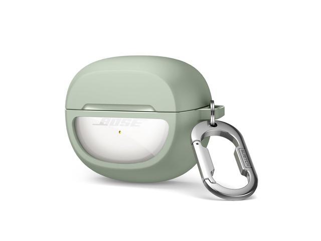 Case Cover for Ultra Open Earbuds(2024), Shockproof Protective Cover for Wireless Ear Earbuds Charging Case Accessories with Carabiner, Green