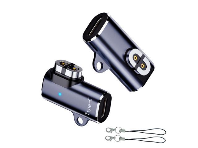 USB C Charging Cable Adapter (2 Pack) Type C Charger Cable to Magnetic Converter Compatible with Aeropex, OpenRun, OpenRun Pro/Mini, OpenComm 2/UC...