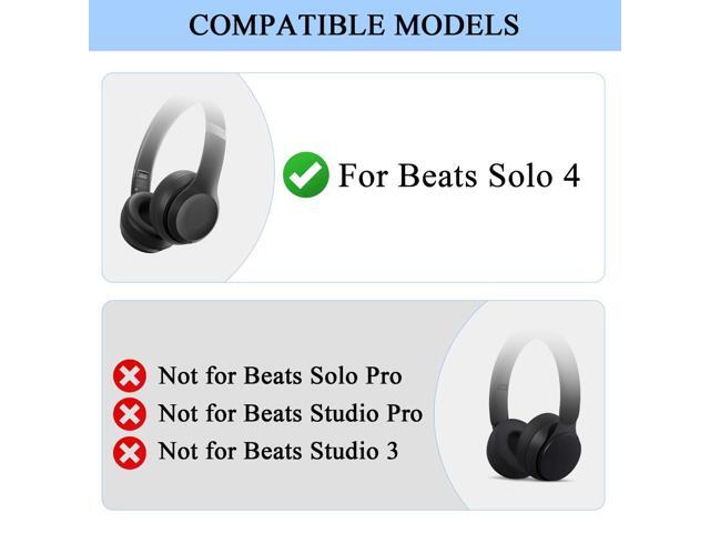 3 in 1 Silicone Case Cover Set, Anti-Scratch Ear Pad Cover/Shell Cover/Headband Cover for Headphone, Soft Silicone Protector Accessories (Black)