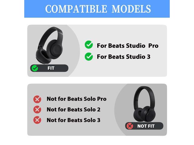 Headband Replacement Parts Accessories Repair Kit for Studio 3 Model A1914 / Studio Pro 2023 Model A2924 Headphones-Black