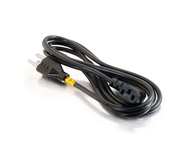 Universal 90 Degree Right Angle Power Cord - 10 Foot Black, 2 Pack