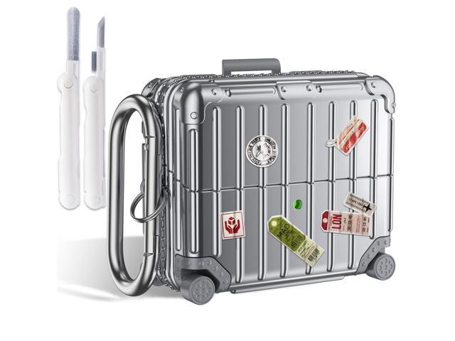 Compatible with Galaxy Buds 3 Pro Case & Galaxy Buds 3 FE & Galaxy Buds 3 Case Cover, Cute Funny Suitcase Design Protective Hard Case with Cleaner...