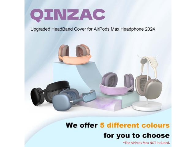 Cover for AirPods Max (New 2024), Soft Silicone Headphone Headband Protectors/Comfort Cushion/Top Pad Protector Accessories Compatible with AirPods...