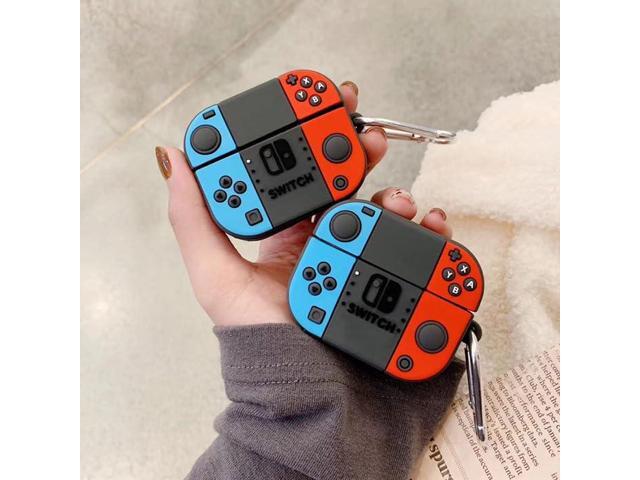 Designed for Case and 4th Generation Case with Active Noise Cancellation (2024) Protective Cover with Carabiner Keychain (Gamepad)