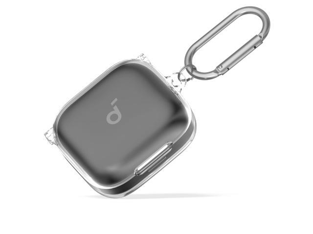 for Soundcore P30i Case Cover, Clear TPU Protective Case Cover, Compatible with P30i Charging Case with Carabiner (Clear)