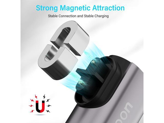 Charger Adapter 4 Pack Replacement for Headphones, USB C Magnetic Charger Right Angle Converter, Compatible with Aeropex, OpenRun Pro/Air/Mini,...