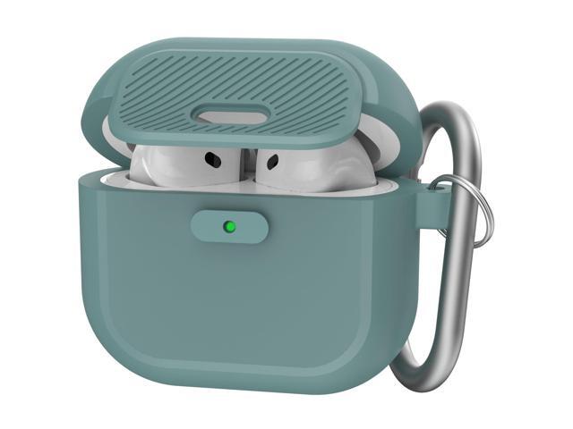 Case - [with Lock] 2024 Silicone Case for AirPods 4 Generation with Active Noise Cancellation, Secure Lock Case Cover for 4 Gen for Women/Men (Pine...