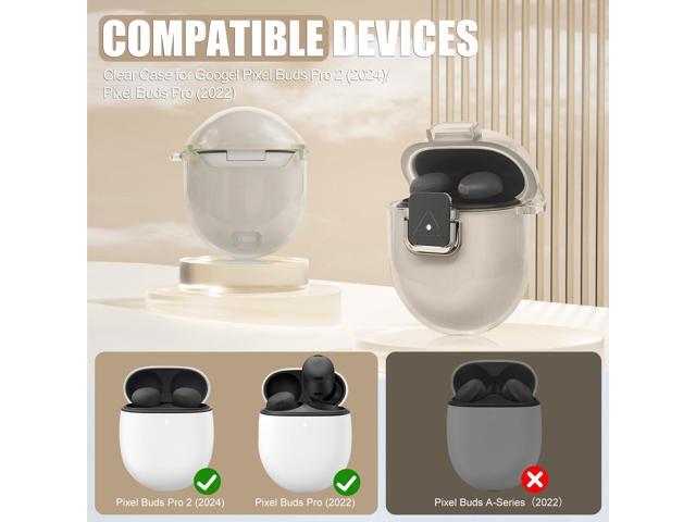 Case Cover with Lock Clip, Clear TPU Case, Shockproof Protective Case Skin with Keychain & Cleaner Kit for Girly/Women/Man (Clear Grey)