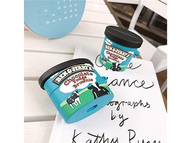 Compatible with Airpods 4 Case Protective Funny Cute Cartoon Slim Candy Cover with Keychain