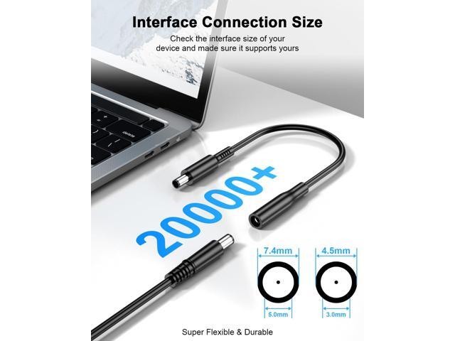 65W Laptop Charger Compatible with Latitude 5400 5480 5490 5590 5500 5410 5510 7480 D630 D830 5480 D820 Inspiron N5110 N5010 N7110 AC Power Adapter