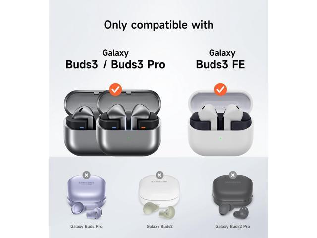 for Galaxy Buds 3 Pro (2024) / Buds 3 (2024) / Buds3 FE (2025) Case, Magnetic Bumper Cases, Rugged Shockproof Protective Covers with Carabiner &...