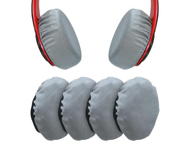 Headphone Covers, 2 Pairs Washable Flex Headset Earpad Cloth Cover for Gym Training Aviation Racing Gaming Wireless Wired Over The Ear Headphones...