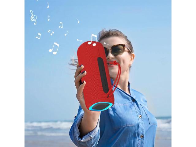 Portable Wireless Clear Loud Stereo Sound IPX5 Waterproof with RGB Lights BT5.3 Long Playtime TWS Pairing, for Home Party Outdoor Beach, Great Gift...
