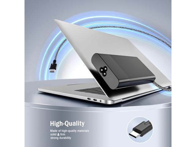 New Slim 65W USB C Laptop Charger Replacement for Laptop Charger Computer Travel Type C Braided Cable Power Cord Ac Adapter