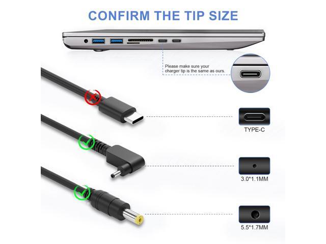 65W Laptop Charger Compatible with Aspire 5 Laptop A515-54