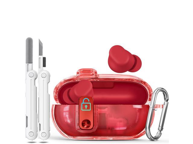 Lock Case for Solo Buds 2024, with 3-in-1 Cleaner & Keychain, Soft TPU Cases Cover Compatibility with Wireless Bluetooth Earbuds, Full Protection...