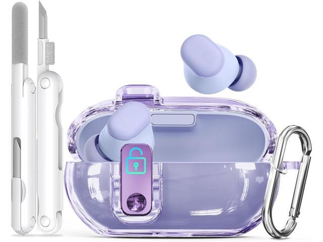 Lock Case for Solo Buds 2024, with 3-in-1 Cleaner & Keychain, Soft TPU Cases Cover Compatibility with Wireless Bluetooth Earbuds, Full Protection...