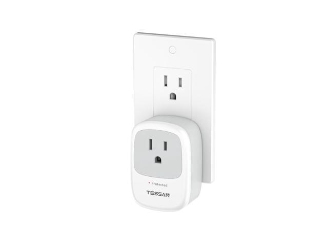 Surge Protector 1050 Joules, Single Plug Surge Protector with Protected Light Indicator, 1875W Max Portable Wall Outlet for Appliances, TV,...