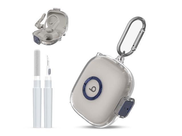 [Upgrade Secure Lock] for Case Cover with Cleaner Kit, AGENTNANO Clear TPU Shockproof Protective Cover with Charging Case with Carabiner-Clear