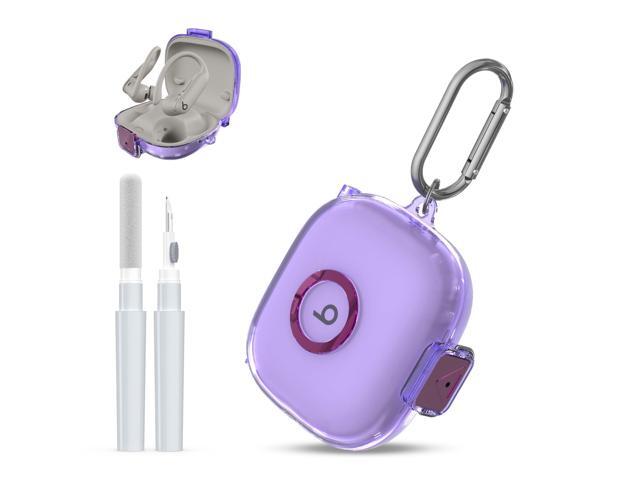 for Powerbeats Pro 2 2025 Case Cover with Cleaner Kit, Clear TPU Shockproof Protective Cover with Powerbeats Pro 2 Charging Case with...