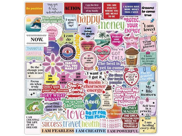 Board Stickers for Women - Board Supplies Kit - Positive Quote, Inspiration Stickers - Gifts for Women