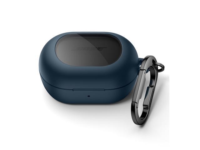 Magnetic Cases for New QuietComfort Earbuds (2024) Case Cover, Rugged Shockproof Protective Cover with Magnetic Lok & Carabiner & Cleaning Kit, Navy