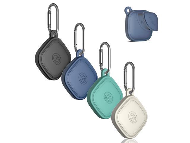 (4-Pack) Case for Tracker 2024, Waterproof Holder Full Body Protective Cover Compatible with Tracker with Keychain (Black/Off White/Blue/Green)