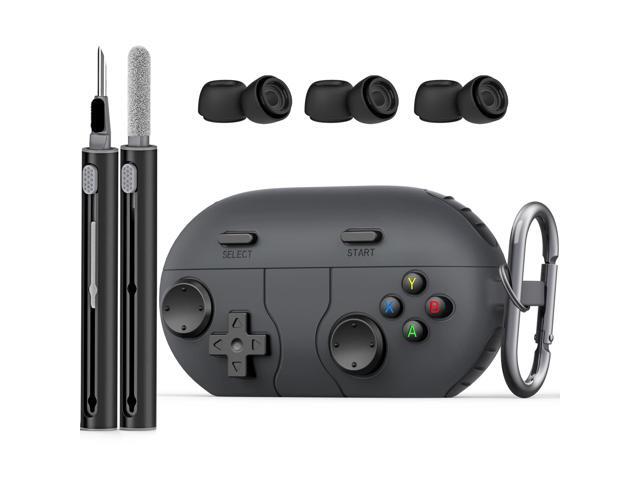 Cases for Solo Buds 2024 Case Cover, Retro Funny Shock-Proof Protective Silicone Compatible with Wireless Earbuds with Cleaning Kit and Keychain...