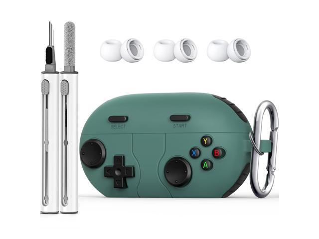 Cases for Buds 2024 Case Cover, Retro Funny Shock-Proof Protective Silicone Compatible with Wireless Earbuds with Cleaning Kit and Keychain...