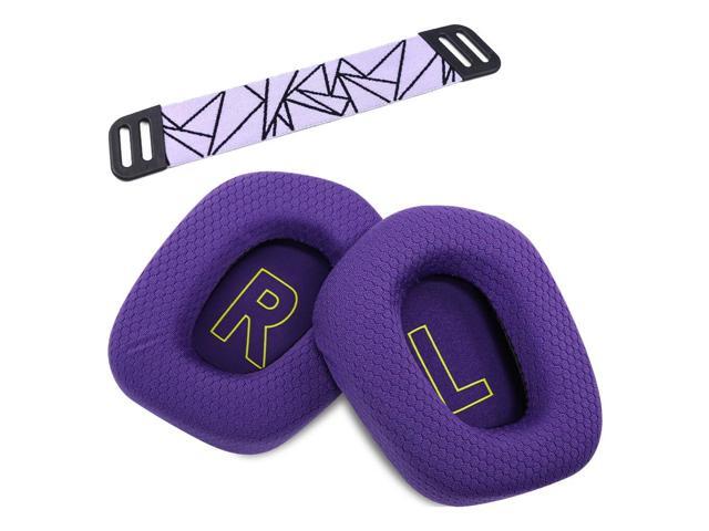 Replacement Earpads for Wireless Gaming Headset, Ear Pads Cushions Cover with Comfort Noise Isolation Foam (Purple)