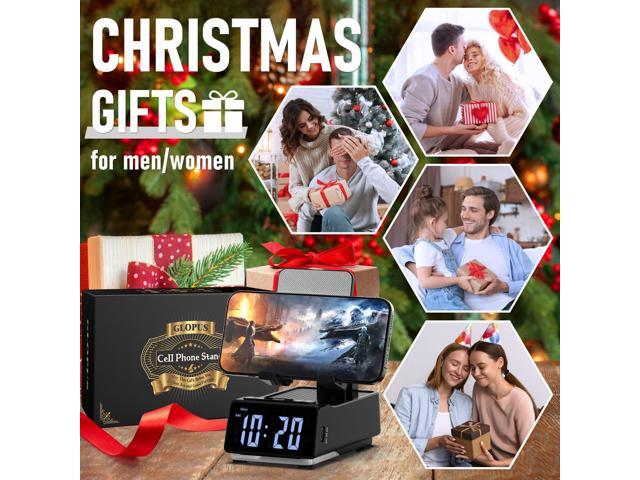 Gifts for Him, Cell Phone Stand with Wireless Bluetooth Speaker, Birthday Gifts for Unique Men, Gift for Dad Husband Boyfriend, Cool Gadgets