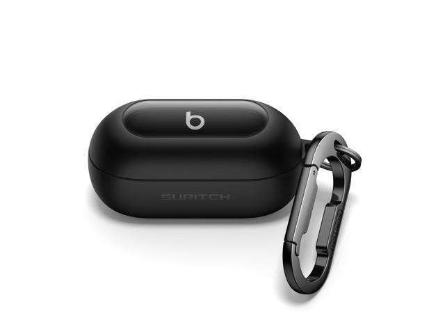 Cases for Wireless Earbuds, Magnetic Protective Covers, Rugged Bumper Case with Magnetic Lok & Carabiner & Keyring & Cleaning Kit, Black