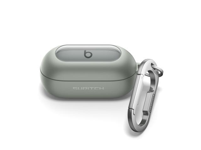 Cases for Wireless Earbuds, Rugged Bumper Case with Magnetic Lok & Carabiner & Keyring & Cleaning Kit, Green