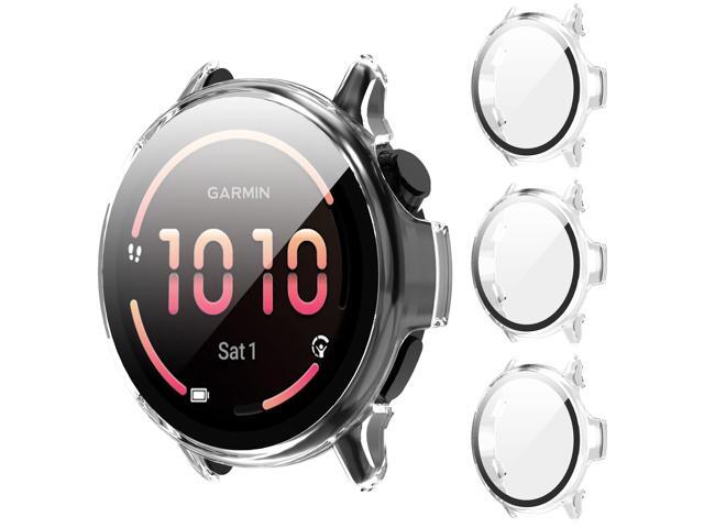 3 Pack Case 9H Tempered Glass Screen Protector Cover Touch Sensitive, Scratch Resistant, Ultra-Thin Hard PC Case -Clear