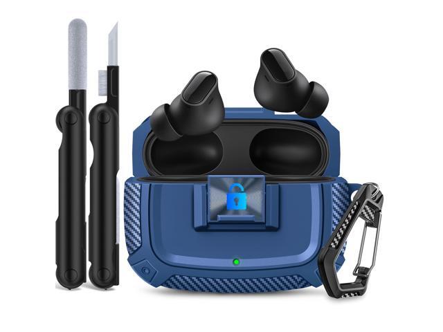 Lock Case for Studio Buds/Buds Plus Locking Case Cover with Lock Clip & Cleaner Kit Pen, Impact and Smudge Resistant Case Cover with Men Women...