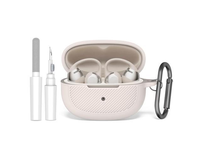 OpenDots ONE Case, Soft Silicone Shockproof Protective Case Cover Compatible with One's Earbuds Accessories with Cleaning Kit & Keychain (Gray)